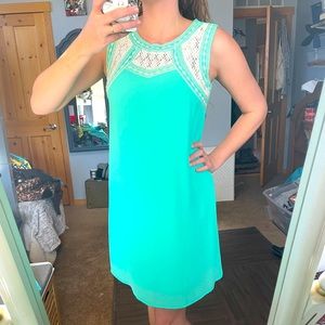 YA Los Angeles Teal Shift Dress